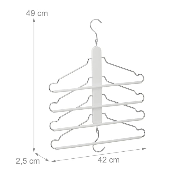 Tøjhanger, 49x42x2,5 cm, Hvid