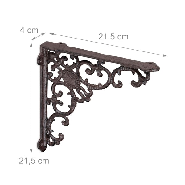 Hyllkonsoler, Set om 2, 21.5x4x21.5 cm, Kodustaar