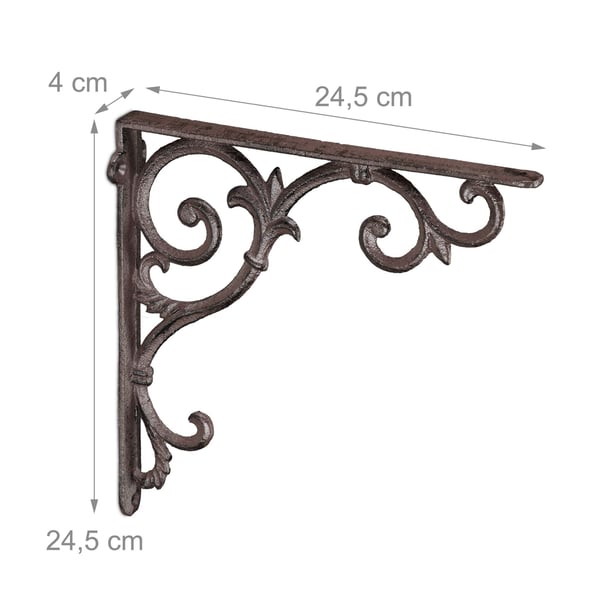 Hyllkonsoler, Set om 2, 24.5x4x24.5 cm, Kodustaar