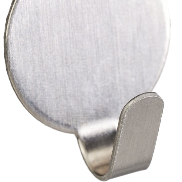 Självhäftande krokset, 2,5x2x1,5 cm, Silver, Kodustaar