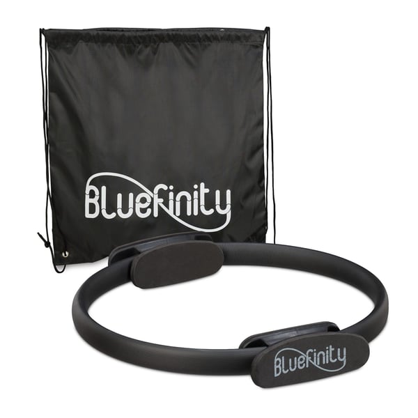 Pilatesring, Bluefinity, 40x37x5,5 cm, Sort