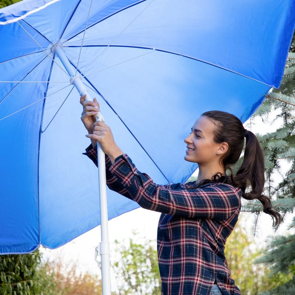 Haveparasol, 180x193 cm, 70% polyester, 30% stål, Kodustaar