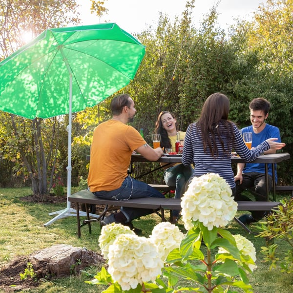 Haveparasol, 180x193 cm, 70% polyester, 30% stål, Kodustaar