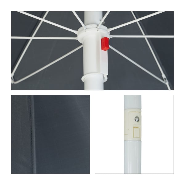 Haveparasol, 180x193 cm, 70% polyester, 30% stål, Kodustaar