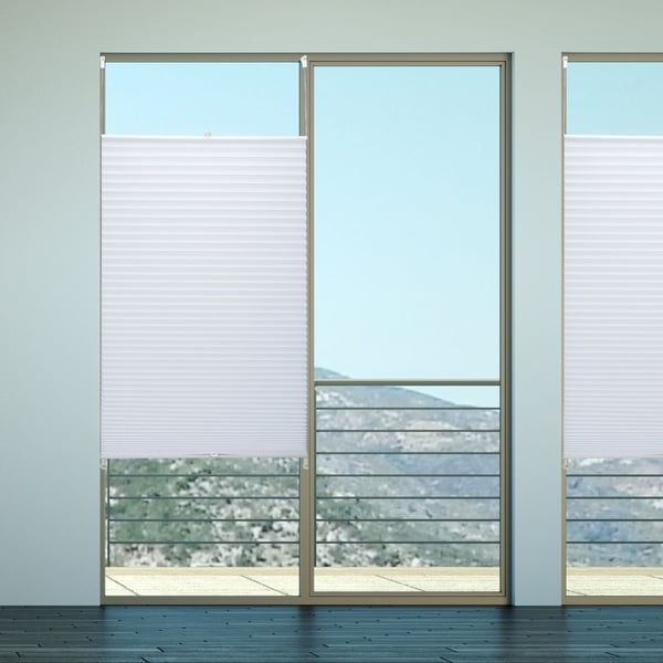 Plisserad rullgardin, 210x90x2 cm, Vit