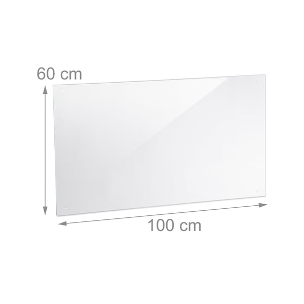 Stänkskydd för kök, 40x100 cm, Transparent, Kodustaar
