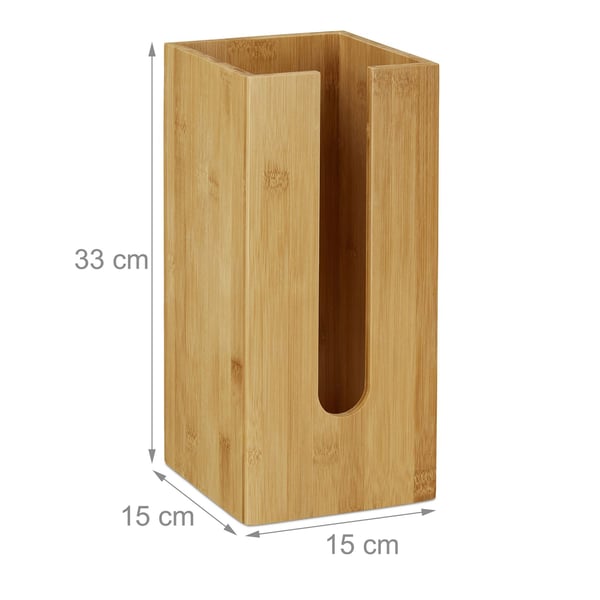 Toalettrullehållare, 33x15x15 cm, Natur