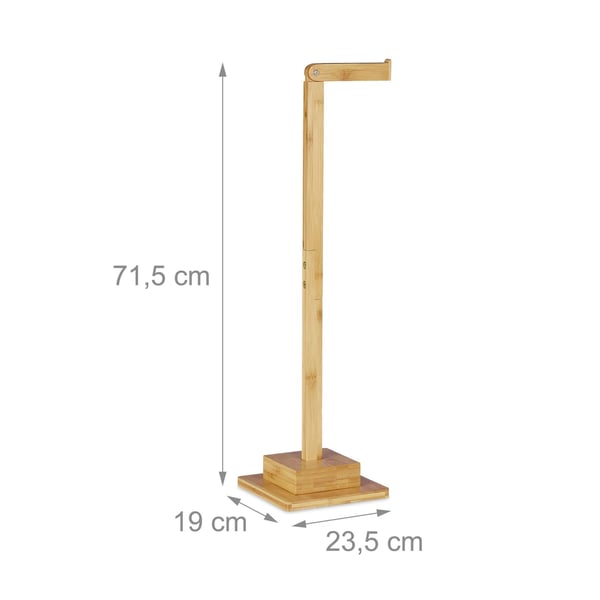 Toiletrulleholder, 71,5x23,5x19 cm, Natur
