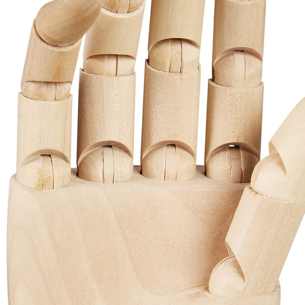 Ritmodell Hand, 25x8x5 cm, Natur, Kodustaar