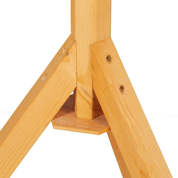 Lintujen ruokinta-automaatti jalustalla, 137x66x59 cm, luonnonvihreä