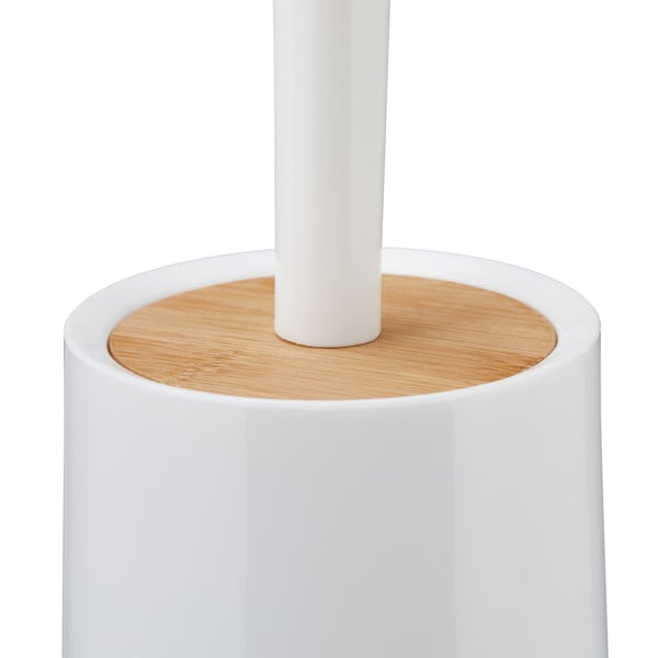 WC-harjasetti, 39x12 cm, muovi, bambu