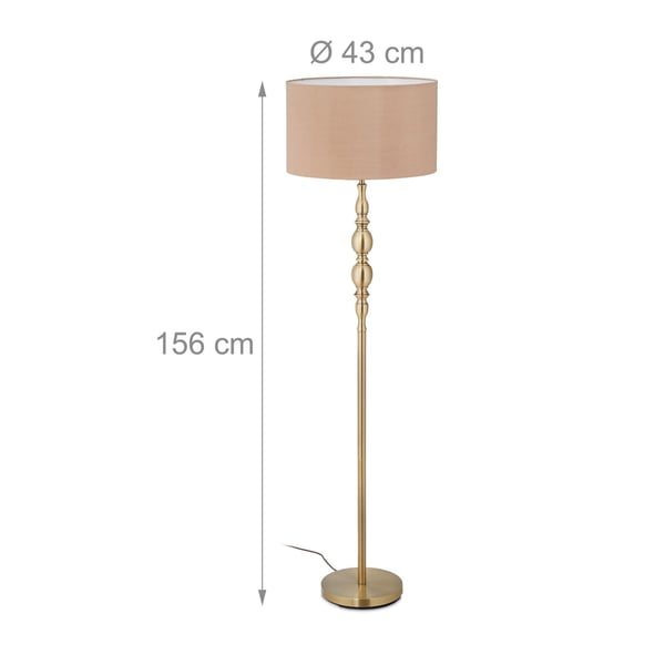 Gulvlampe, 156x43 cm, Beige, Kodustaar