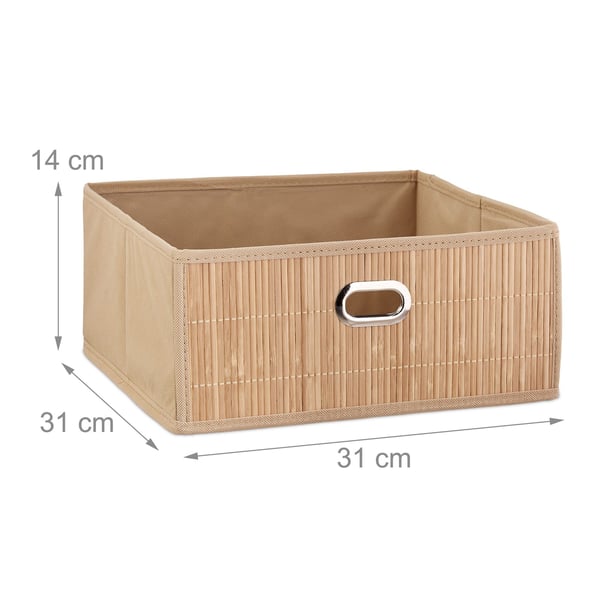 Säilytyskori, bambu, 14x31x31 cm, Kodustaar