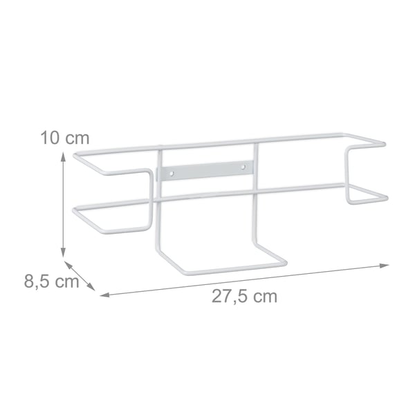 Handskdispenser, 10x27.5x8.5 cm, Vit, Järn, Kodustaar