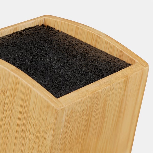 Knivblock, 25,5x11,5x18 cm, Natur, Svart, Kodustaar