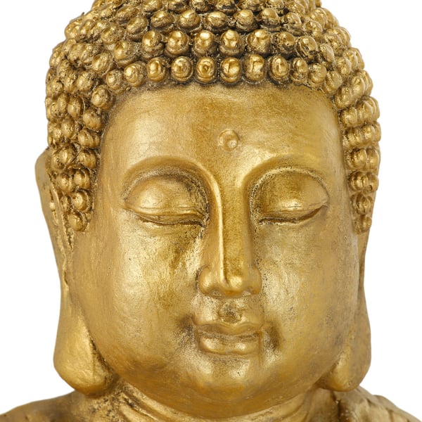 Buddha-staty, 46x34x68 cm, Guld, Kodustaar