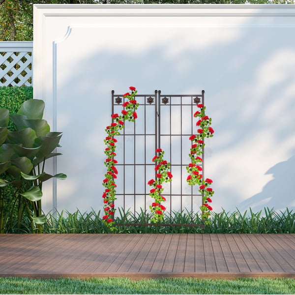 Espalierpanel, Metal, 51x3x182 cm, Brun, Kodustaar
