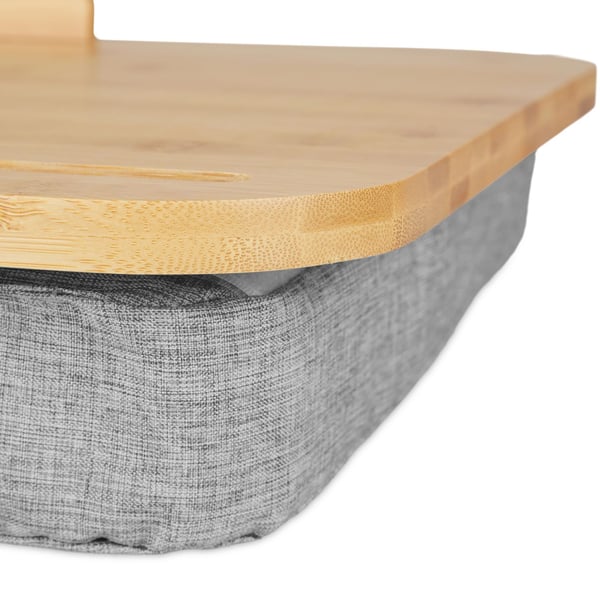 Knäbord, 8x51x36 cm, Grå, Bambu, polyester, skum, Kodustaar