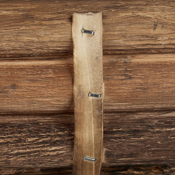 Kukkalaatikko, 18x40x14 cm, Ruskea, Puinen