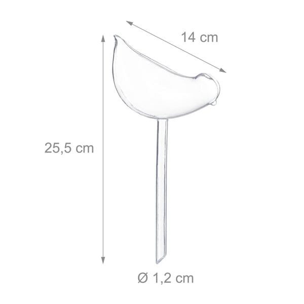 Vandingsspids-sæt, sæt med 4 fugleformede vandingsspidser, 25,5x1,2 cm, plast, Kodustaar