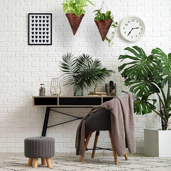 Hängande blomkorg set, 30x25 cm, Brun, Kodustaar