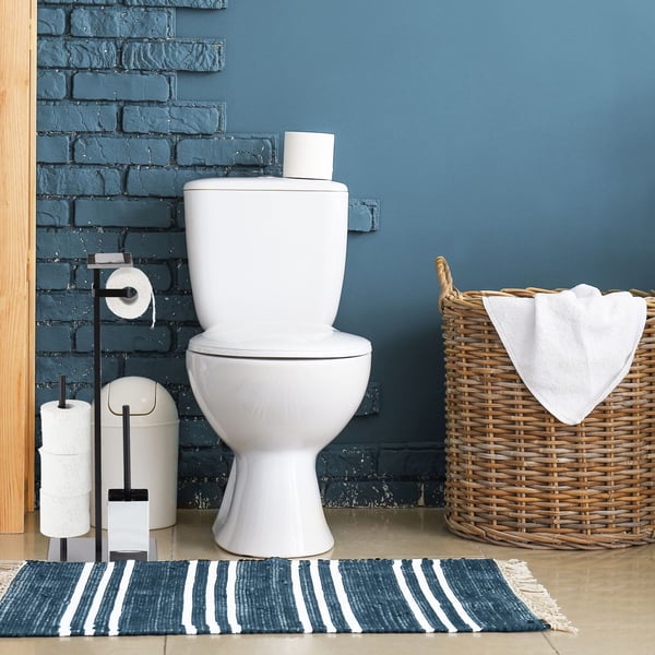 WC-setti, 69x26x18 cm, musta