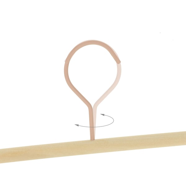 Housutelineen setti, 11.5x30.5x3 cm, vaaleanpunainen, Kodustaar