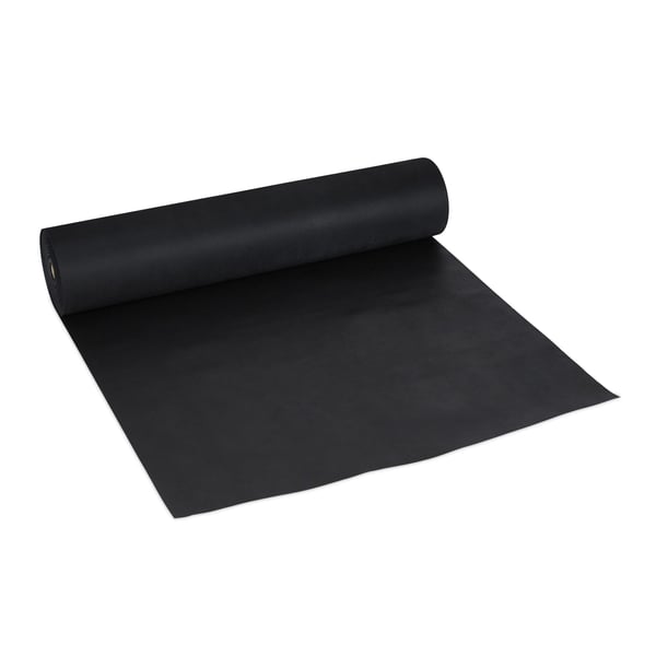 Rikkakasvikangas, 100x5000 cm, Musta