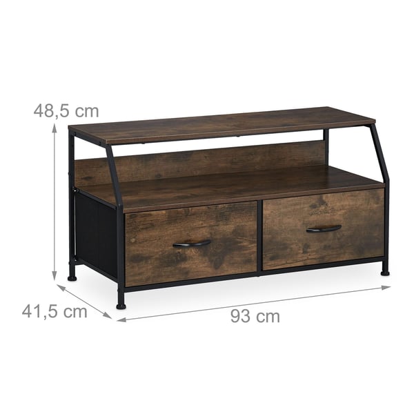 TV-kaappi, 48.5x93x41.5 cm, ruskea, musta, Kodustaar