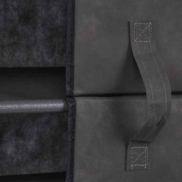 Skoskåp, 168x61x31.5 cm, Nonwoven-textil, järn, plast, Kodustaar