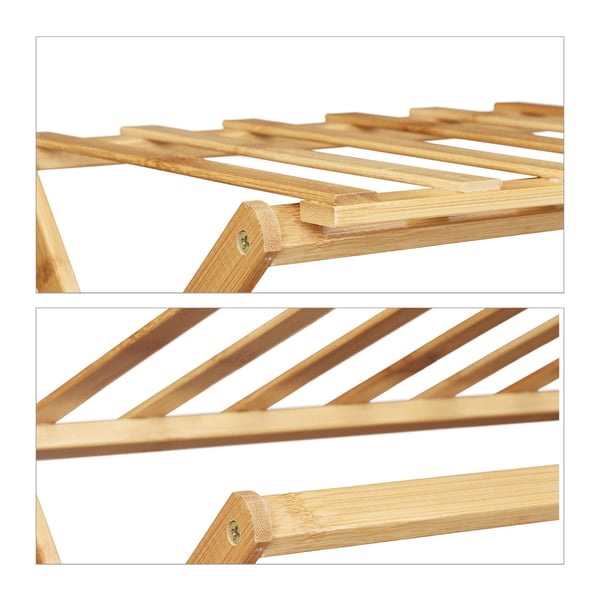 Kenkäteline, bambu, 68x67x26 cm, luonnonvärinen, Kodustaar