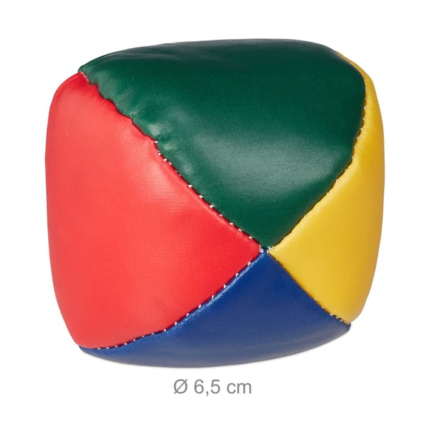 Jonglørbolde sæt, 6,5 cm, Rød/Blå/Gul/Grøn, Kodustaar