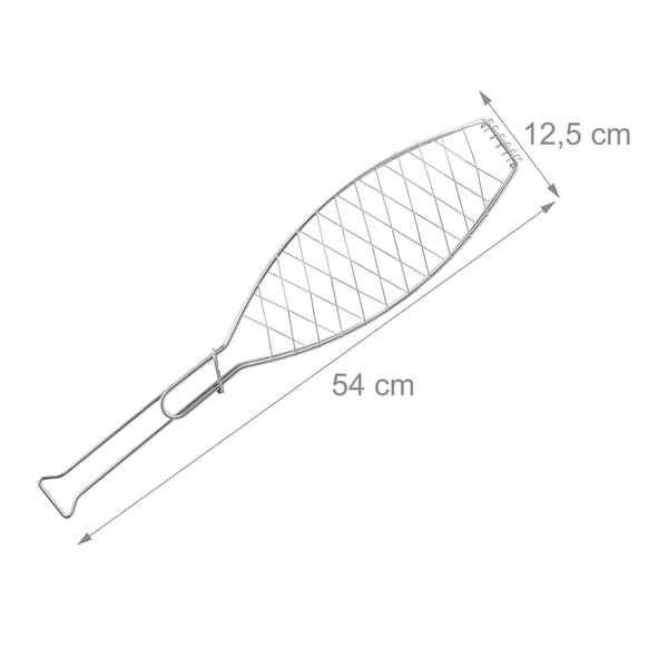 Fiskgrillset, 1.5x54x12.5 cm, Silver, Kodustaar