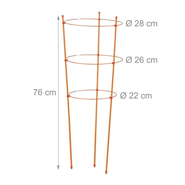 Havespalier sæt, 76 cm, Orange, Kodustaar