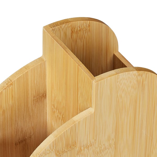 Kynäteline, bambu, 20x17x9 cm, ruskea