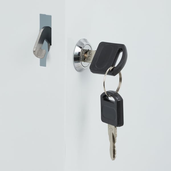 Lääkekaappi, 53,5x53x19 cm, valkoinen, musta
