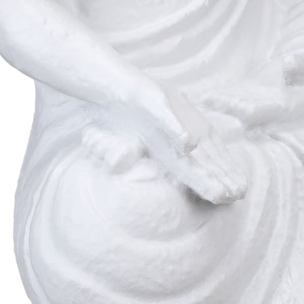 Buddha-staty, 30x19,5x12 cm, Vit