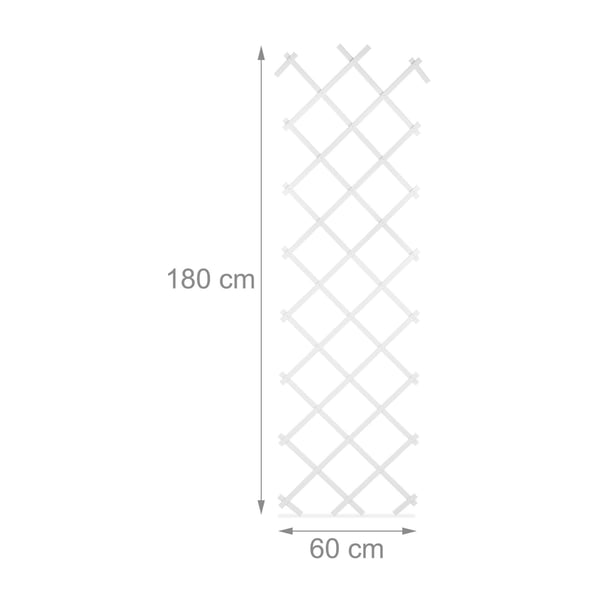 Espalier Sæt, 180x60x2 cm, Hvid, Kodustaar