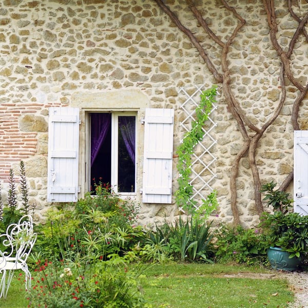 Espalier Sæt, 180x60x2 cm, Hvid, Kodustaar