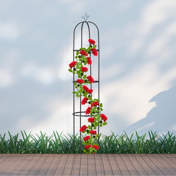Haveobelisk, 190x40 cm, Sort, Kodustaar