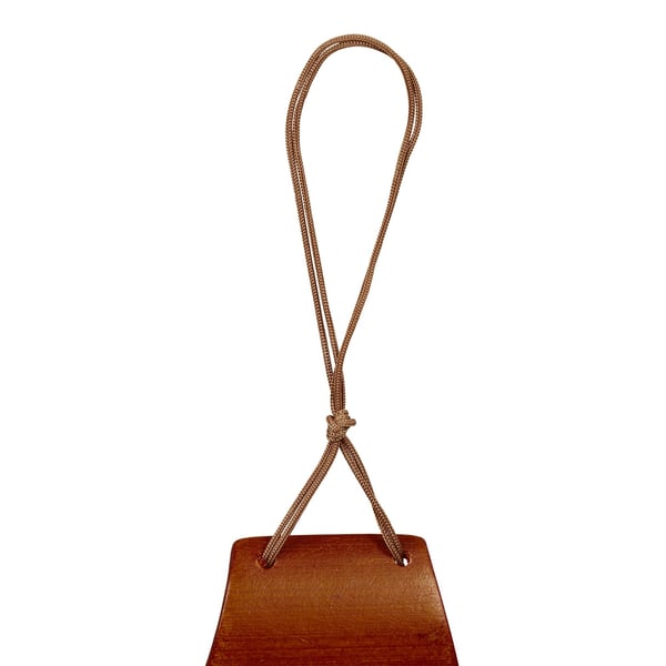 Vindspil, Bambus Sejlbåd, 72x20x6 cm, Brun