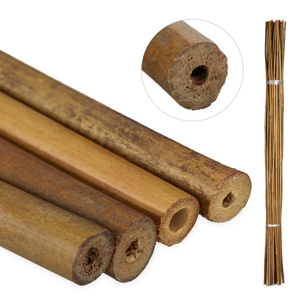 Kasvitikut, bambu, 120 cm, luonnollinen, Kodustaar