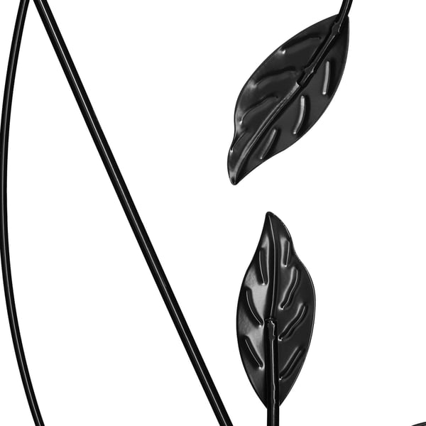 Metalgitter Sæt, 144x39x1 cm, Sort, Kodustaar