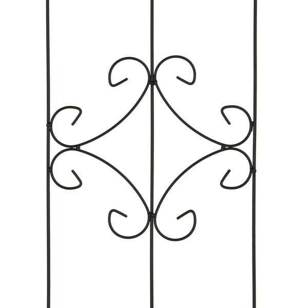 Espalier-sæt, 183x46x1 cm, Sort