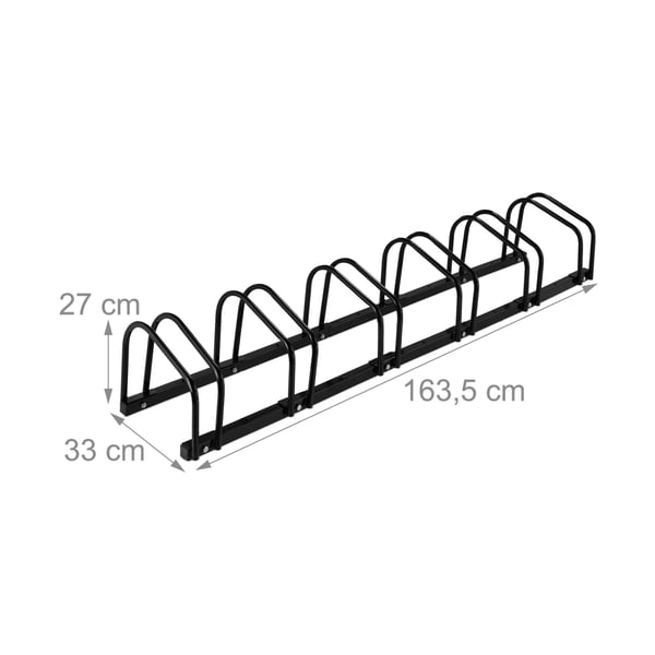Cykelställ, 27x163,5x33 cm, Svart, Kodustaar