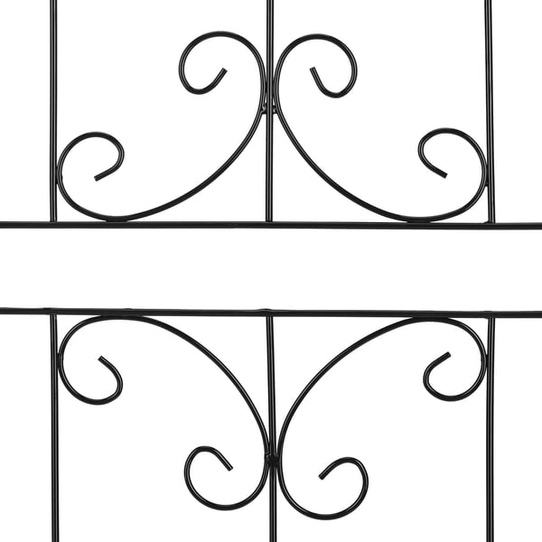 Spaljésats, Metall, 180x50x1,5 cm, Svart
