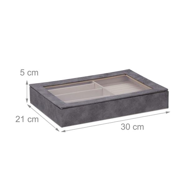 Smykkeorganisator, 5x30x21 cm, Creme, Kodustaar