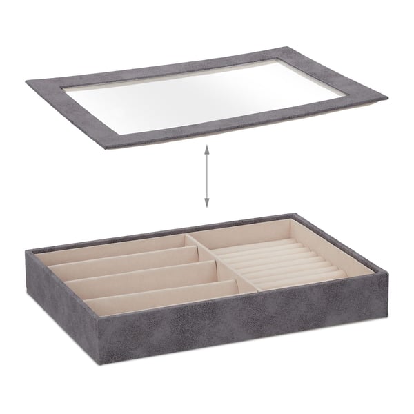 Smykkeorganisator, 5x30x21 cm, Creme, Kodustaar
