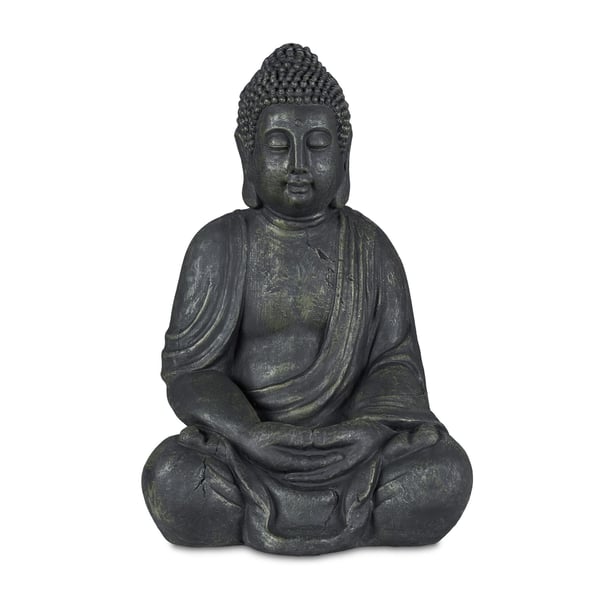 Buddha-patsas, 70x45x35 cm, harmaa