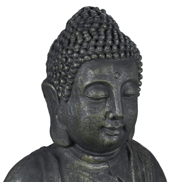 Buddha-patsas, 70x45x35 cm, harmaa